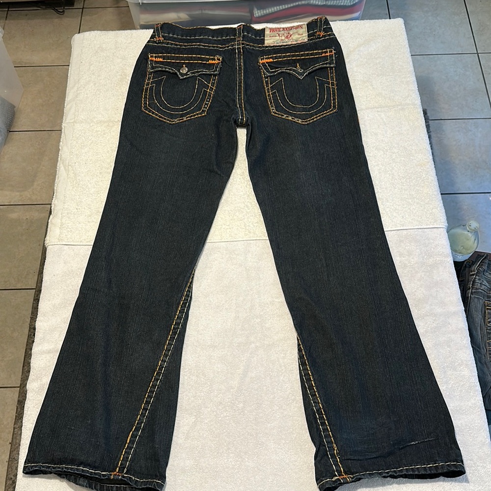 True religion jeans, Joey super Tee. Waist 40 length 32 Dark blue denim